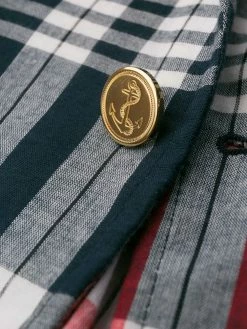 Thom Browne plaid Madras-print sport blazer