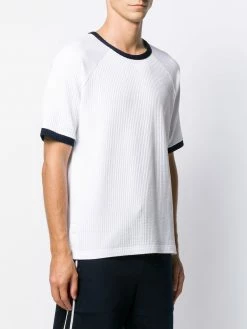 Thom Browne seersucker short-sleeve ringer T-shirt