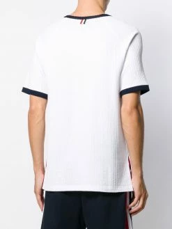 Thom Browne seersucker short-sleeve ringer T-shirt