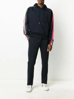 Thom Browne interlock RWB stripe hoodie