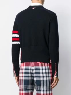 Thom Browne 4-Bar saddle sleeve sweater