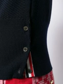 Thom Browne 4-Bar saddle sleeve sweater