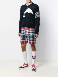 Thom Browne dolphin intarsia 4-Bar jumper