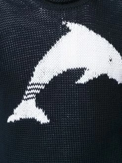 Thom Browne dolphin intarsia 4-Bar jumper