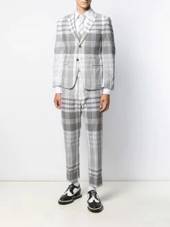 Thom Browne large plaid Madras-print trousers