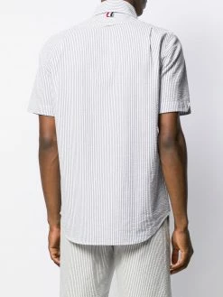 Thom Browne Striped short sleeved seersucker shirt shirts of men 10 Thom Browne striped short-sleeved seersucker shirt