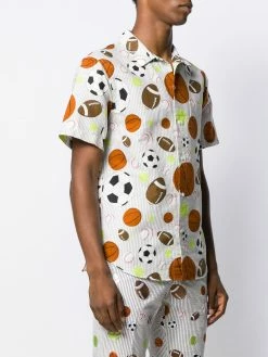Thom Browne fun-mix balls print short sleeve shirt