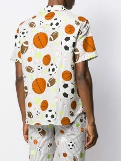 Thom Browne fun-mix balls print short sleeve shirt