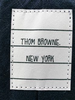 Thom Browne logo patch linen tie