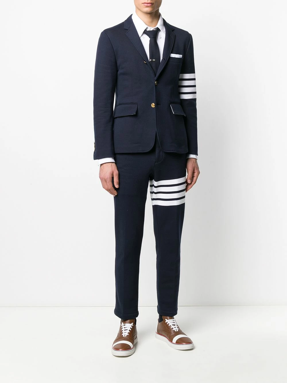 Thom Browne 4 Bar loopback sport blazer blazers of men 2 Thom Browne 4-Bar loopback sport blazer