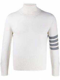Thom Browne 4-Bar turtleneck jumper