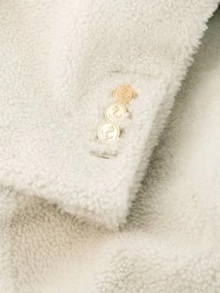 Thom Browne 4-Bar shearling sack overcoat