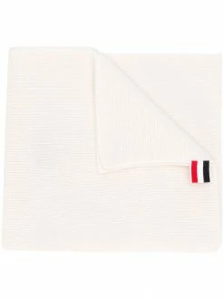 Thom Browne ribbed 4-Bar stripe scarf