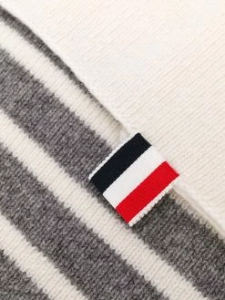 Thom Browne Ribbed 4 Bar stripe scarf scarves of men 5 Thom Browne ribbed 4-Bar stripe scarf