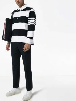 Thom Browne 4-stripe sleeve polo shirt