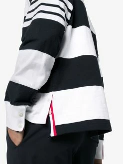 Thom Browne 4-stripe sleeve polo shirt