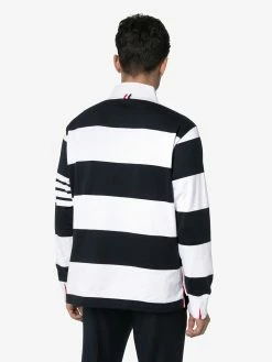 Thom Browne 4-stripe sleeve polo shirt