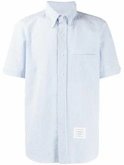 Thom Browne striped seersucker shirt