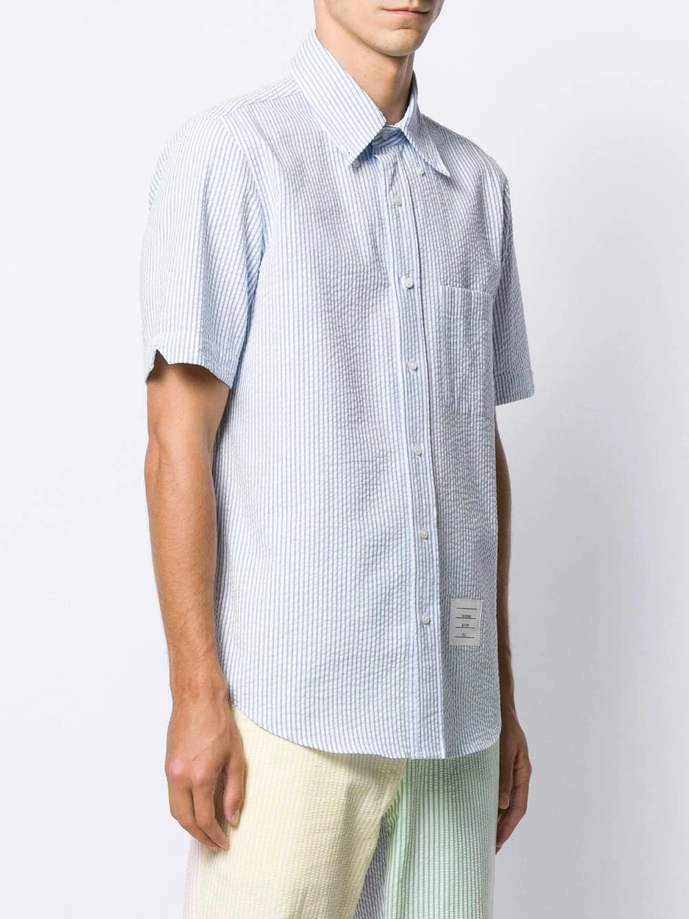 Thom Browne Striped seersucker shirt shirts of men 3 Thom Browne striped seersucker shirt