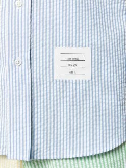 Thom Browne Striped seersucker shirt shirts of men 11 Thom Browne striped seersucker shirt
