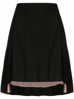 Thom Browne pleated step-hem mini skirt