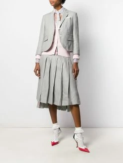 Thom Browne sheer mid-length shirt dress