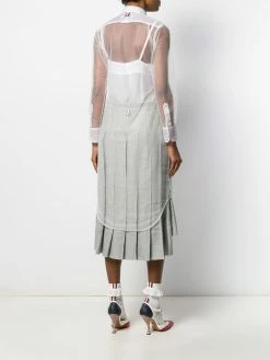 Thom Browne sheer mid-length shirt dress