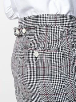 Thom Browne check print cropped trousers
