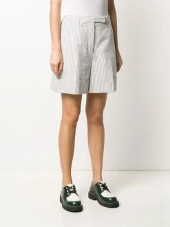 Thom Browne high-waist seersucker shorts