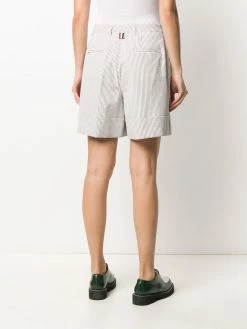 Thom Browne high-waist seersucker shorts