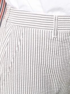 Thom Browne high-waist seersucker shorts