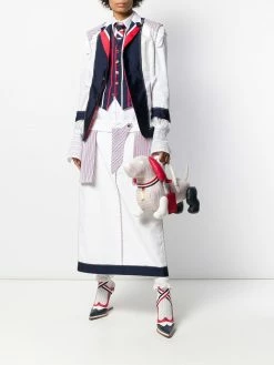 Thom Browne Hector Jr. seersucker-print bag