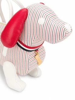 Thom Browne Hector Jr. seersucker-print bag