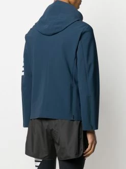 Thom Browne lightweight tech hooded 4-Bar jacket