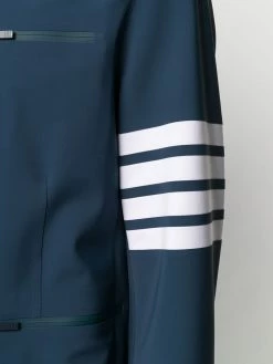 Thom Browne lightweight tech hooded 4-Bar jacket