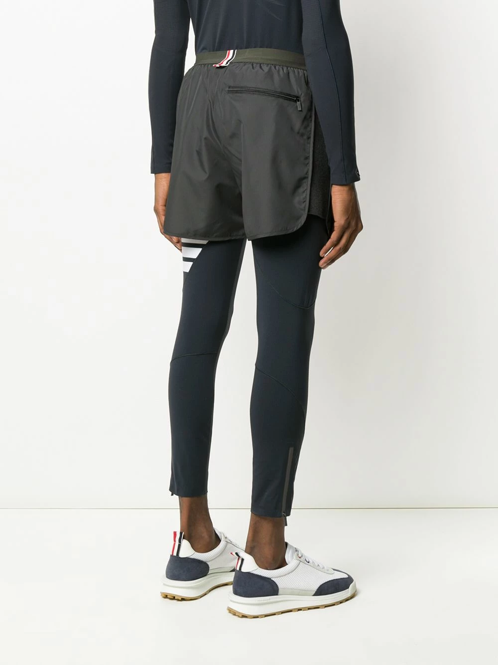 Thom Browne Flyweight tech 4 Bar running shorts of men 4 Thom Browne flyweight tech 4-Bar running shorts