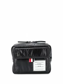 Thom Browne top two-way zip wash bag
