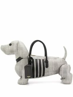 Thom Browne Prince of Wales 4-Bar Hector bag