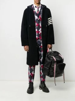 Thom Browne tricolour webbing ripstop backpack