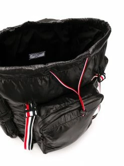 Thom Browne tricolour webbing ripstop backpack