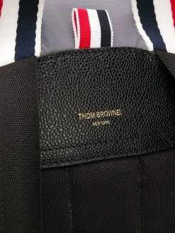 Thom Browne 4-Bar tricolour webbing ripstop backpack