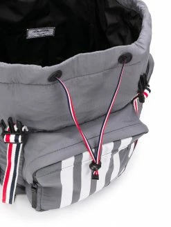 Thom Browne 4-Bar tricolour webbing ripstop backpack