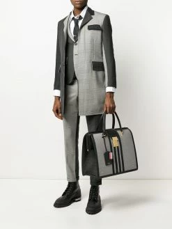 Thom Browne 4-Bar Prince of Wales check Mr. Thom tote