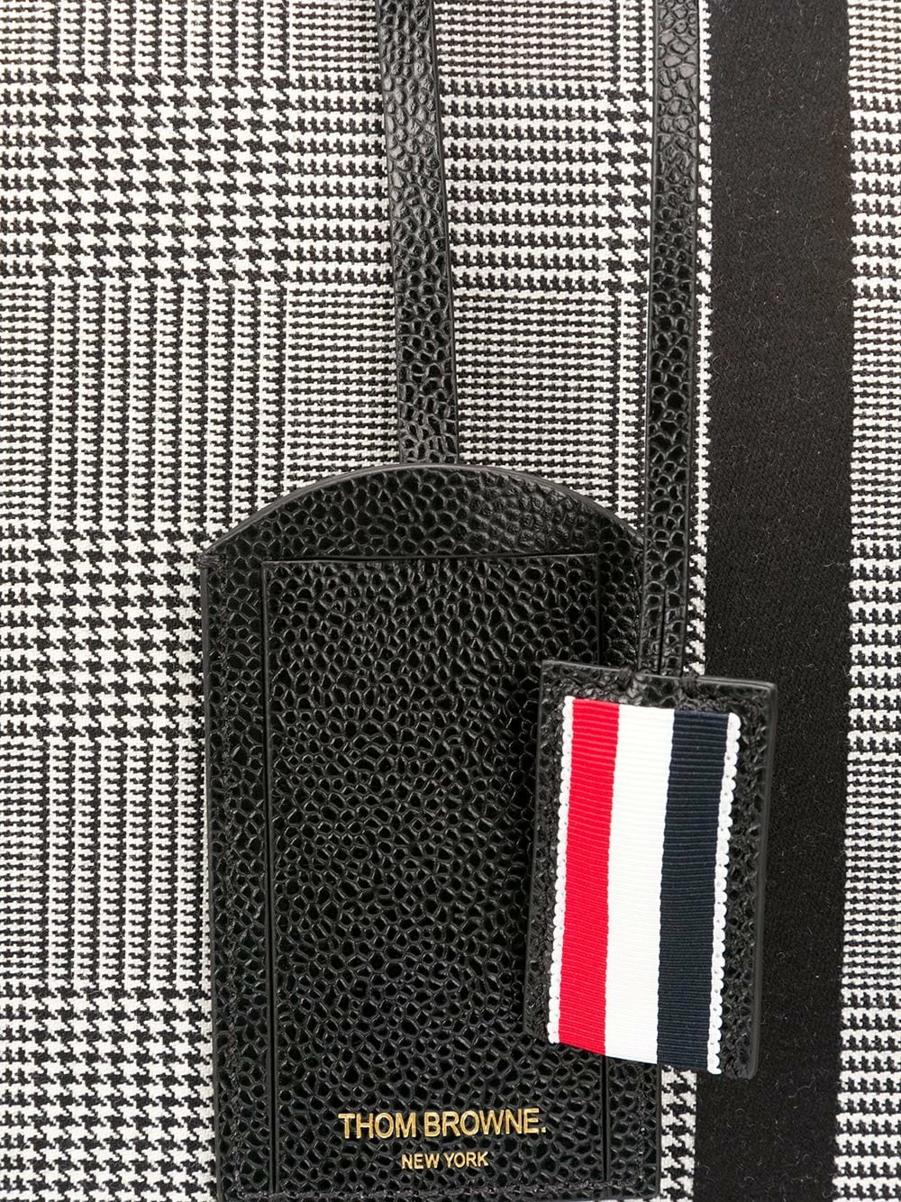 Thom Browne 4 Bar Prince of Wales check Mr. Thom tote tote bags of men 4 Thom Browne 4-Bar Prince of Wales check Mr. Thom tote