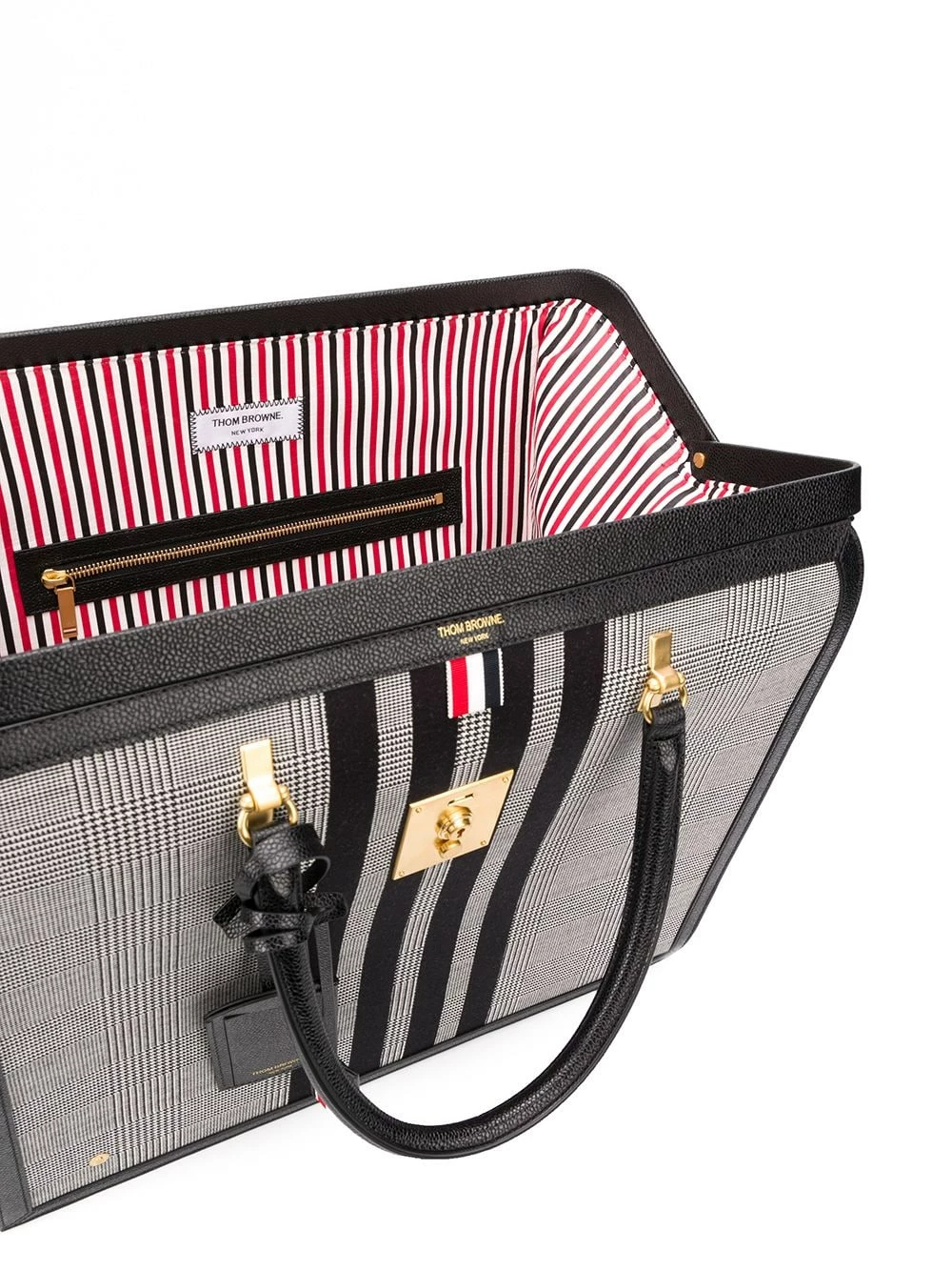 Thom Browne 4 Bar Prince of Wales check Mr. Thom tote tote bags of men 5 Thom Browne 4-Bar Prince of Wales check Mr. Thom tote