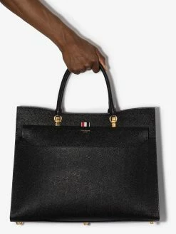 Thom Browne Large pebbled Duet tote tote bags of men 9 Thom Browne large pebbled Duet tote