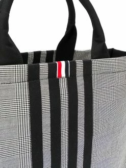 Thom Browne Prince of Wales print tote