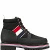 Thom Browne all terrain tricolour stripe ankle boots