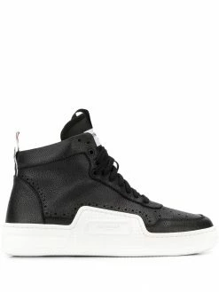 Thom Browne pebbled basketball hi-top sneakers