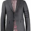Thom Browne flannel classic tonal 4-bar sport blazer